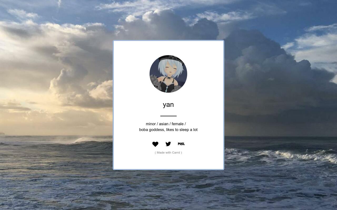 Carrd profile picture for @tidal